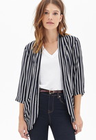 Thumbnail for your product : Forever 21 Striped Soft Blazer