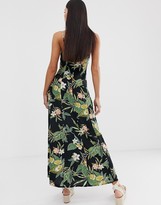 Thumbnail for your product : ASOS DESIGN Tall cami maxi dress in tropical print