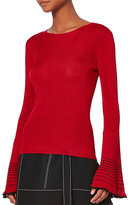 Thumbnail for your product : Exclusive for Intermix Shannon Pleated Bell Sleeve Top