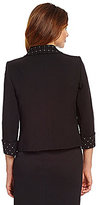 Thumbnail for your product : Tahari by Arthur S. Levine Tahari by ASL Studded Ponte Jacket