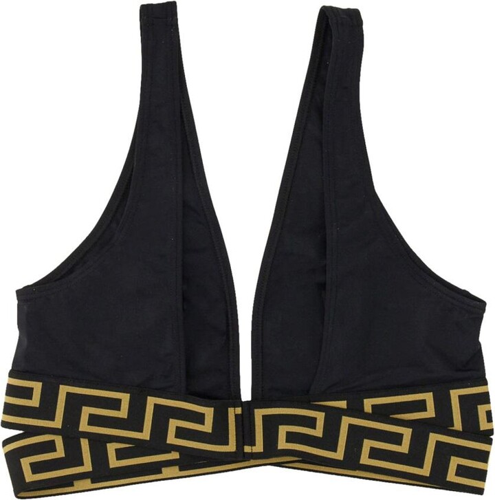 Versace Greek Bikini Top ShopStyle Two Piece Swimsuits