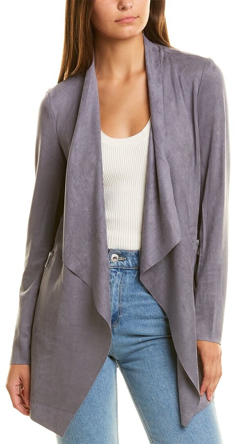 grey suede jacket womens