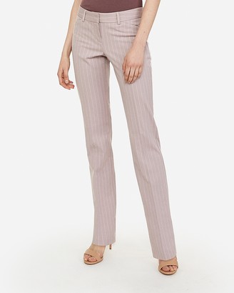 Express Low Rise Stripe Barely Boot Editor Pant