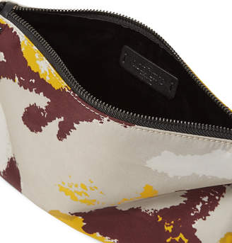 Valentino Camouflage-Print Canvas Pouch