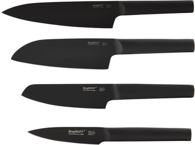 Berghoff Ron 4Pc Knife Set Black, 4 Knives