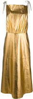 Thumbnail for your product : Prada Metallic Sheen Pleated Dress