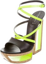 Thumbnail for your product : Casadei Crossover Cutout Sandals