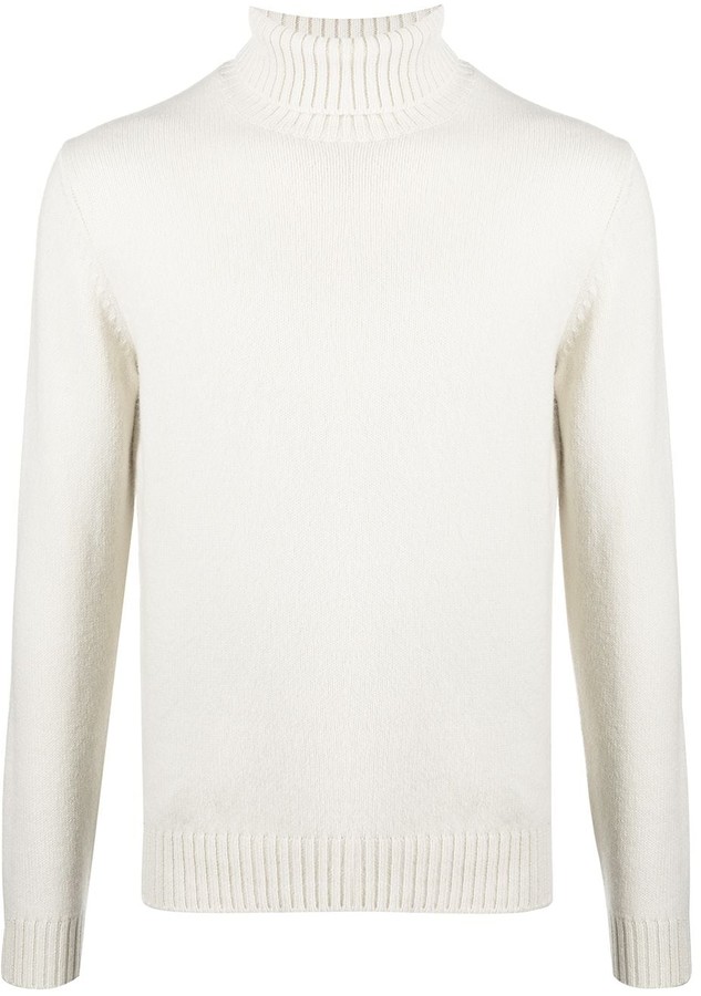 turtleneck sweater white mens