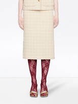 Thumbnail for your product : Gucci Houndstooth tweed skirt
