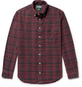 Thumbnail for your product : Gitman Brothers Button-Down Collar Checked Cotton-Flannel Shirt