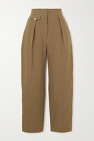 Jaouf Cropped Pleated Linen 