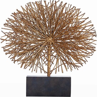 Global Views Small Gold Leaf Tumble Weed Sculpture