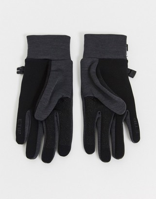 The North Face Etip gloves in grey