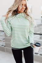 Thumbnail for your product : Ampersand Avenue DoubleHood Sweatshirt - Mint Stripe