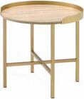 Mercer41 Wood Top Coffee Table with Metal Base