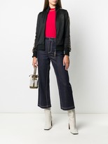 Thumbnail for your product : Fendi FF taped sleeve track jacket