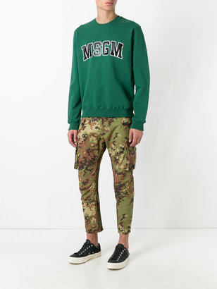 DSQUARED2 camouflage tapered trousers