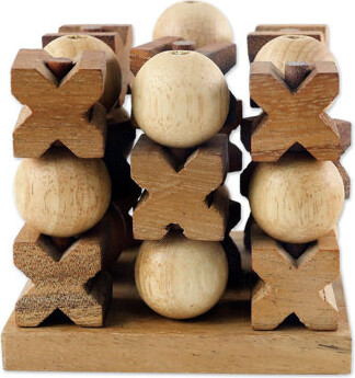 Jaxlyn 3D Tic Tac Toe And Wood Game
