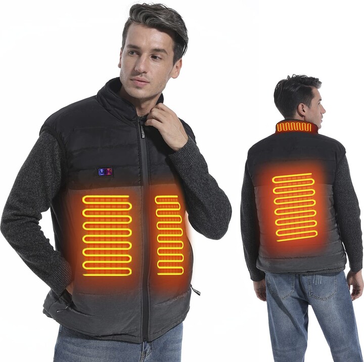HH HHAO SPORT Electric Heated Vest for Men with 3 Files Adjustable ...