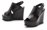 Thumbnail for your product : CNC Costume National Slingback Wedge Sandals