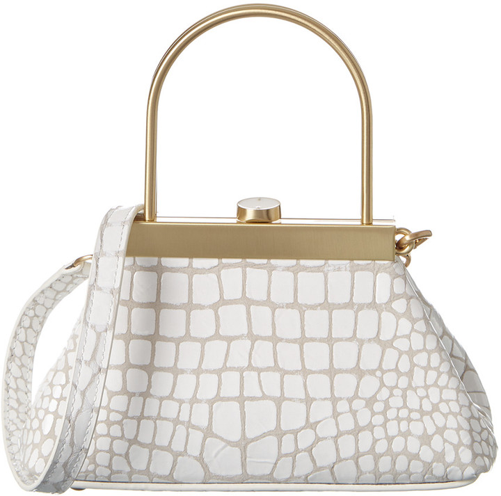 Cult Gaia Estelle Mini CrocEmbossed Leather Crossbody ShopStyle