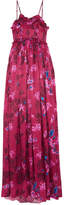 Balenciaga - Ruffled Floral-print Silk-jacquard Gown - Pink