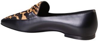 Burberry Leopard Print Loafers