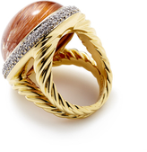 Thumbnail for your product : David Yurman Rutilated Quartz & Diamond Signature Oval ring