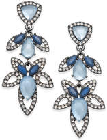 Thumbnail for your product : INC International Concepts Hematite-Tone Pavé & Blue Stone Openwork Drop Earrings, Created for Macy's