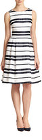 Thumbnail for your product : Carmen Marc Valvo Stripe Brocade Dress
