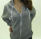Thumbnail for your product : American Apparel GREY SALT AND PEPPER ZiP HOODY SWEATER JACKET UNiSEX
