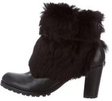 Thumbnail for your product : Schutz Fur-Trimmed Hollie Boots
