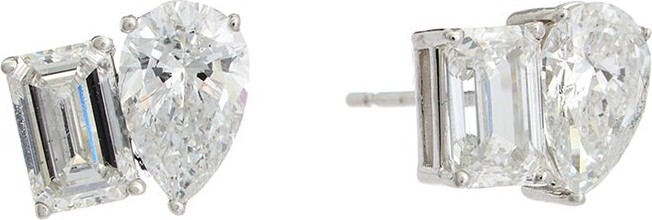 Lab Grown Diamonds 14K 2.00 Ct. Tw. Toi Et Moi Lab-Grown Diamond Studs