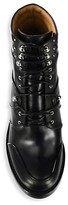 Thumbnail for your product : Tabitha Simmons Leo Leather Block Heel Combat Boots