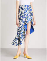 Thumbnail for your product : Alice + Olivia Lovetta ruffled woven midi skirt