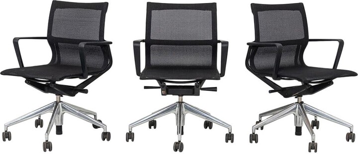 Alberto Meda 2017 Vitra Physix Rolling Desk Chair By Alberta Meda In Black Mesh 3x Available