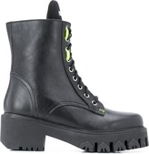Thumbnail for your product : Patrizia Pepe Lace-Up Biker Boots