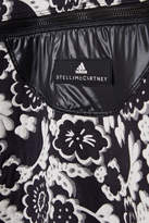 Thumbnail for your product : adidas by Stella McCartney Stretch Jersey-trimmed Floral-jacquard Sweatshirt - Black