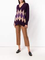 Thumbnail for your product : Ballantyne cashmere argyle print sweater