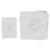 Thumbnail for your product : White Rabbit England Pink Cuddle Robe & Wash Mitt