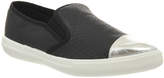 Thumbnail for your product : Office Rampage Toe Cap Slip On Pumps Black Snake