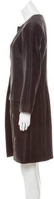 Chanel Wool-Blend Knee-Length Coat