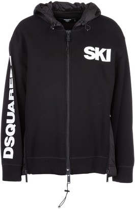 DSQUARED2 Logo Zip-Up Hoodie