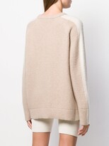 Thumbnail for your product : Cashmere In Love contrast side panel Morgan sweater