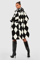 Thumbnail for your product : boohoo Tall flannelerboard Teddy Coat
