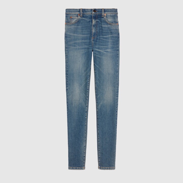 Gucci fit denim pant with Horsebit - ShopStyle Jeans