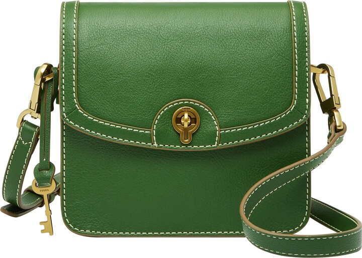 Fossil Green Leather Handbags | ShopStyle