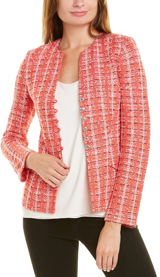 Herlipto Wool-Blend Fancy Tweed Jacket 「新製品は安い」 レディース