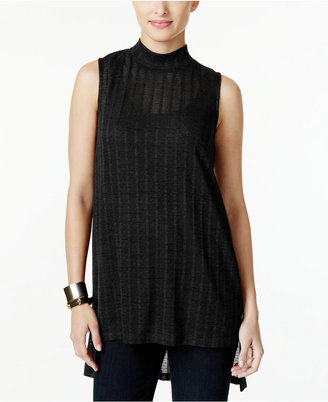 Alfani Petite High-Low Mock-Neck Top, Only at Macy's