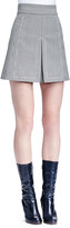 Thumbnail for your product : Chloé Houndstooth Split-Front Skirt, Black/White